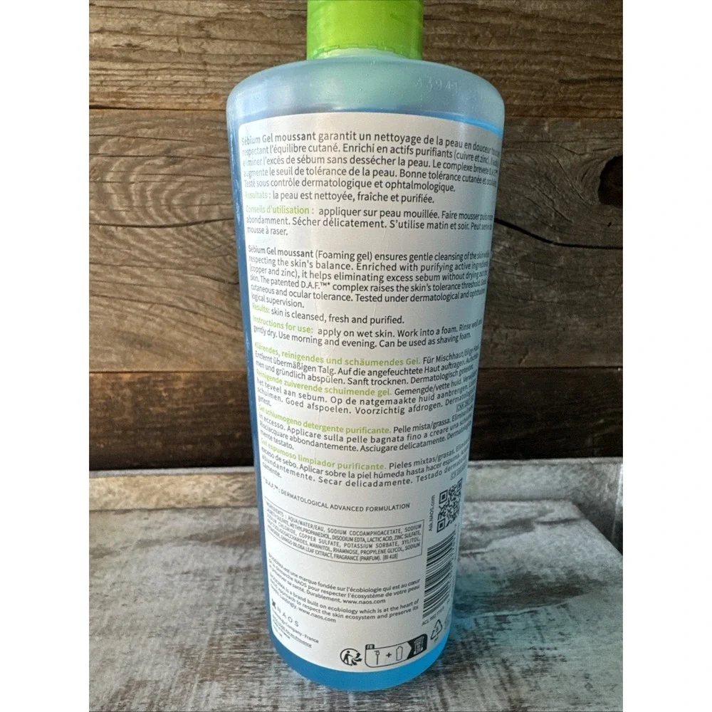 Bioderma Sebium Foaming Gel Cleanser‎ 16.7oz Purifying NEW
